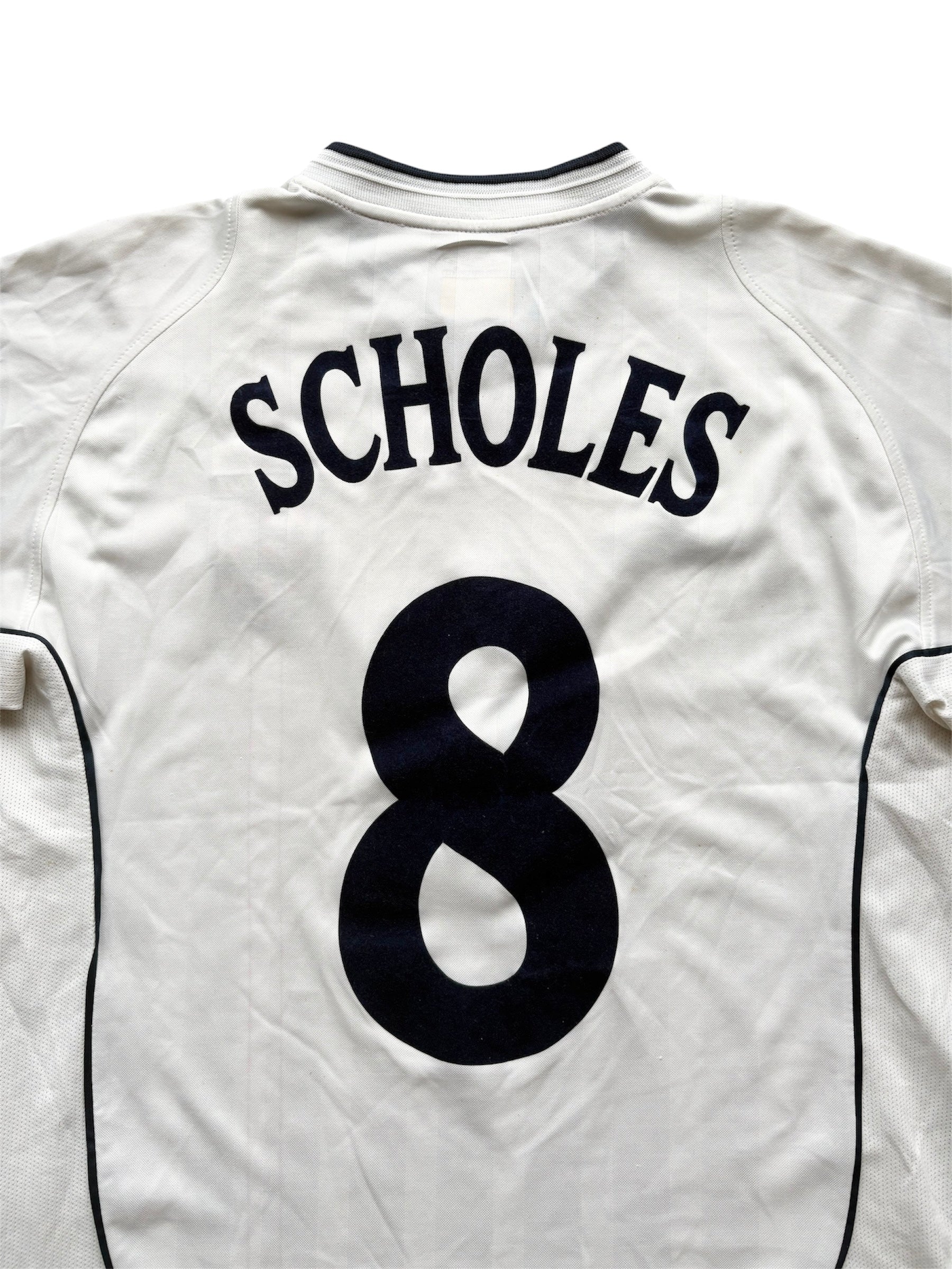 2001/03 England Home Shirt Scholes 8 - (M)