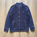 Vintage Lyle & Scott Navy Full Zip Jumper (L)