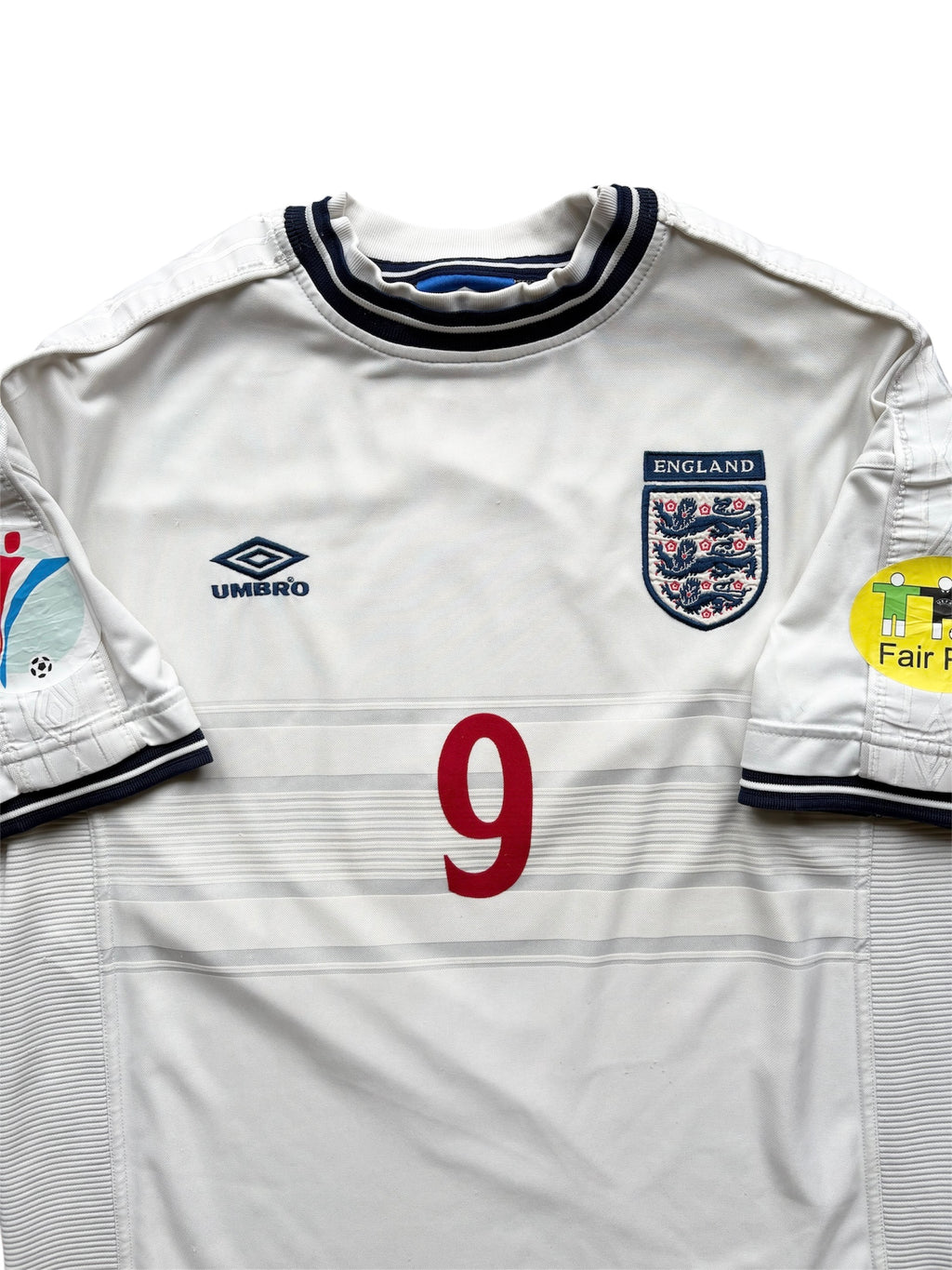 1999/01 England Home Shirt Shearer 9 - (XL)