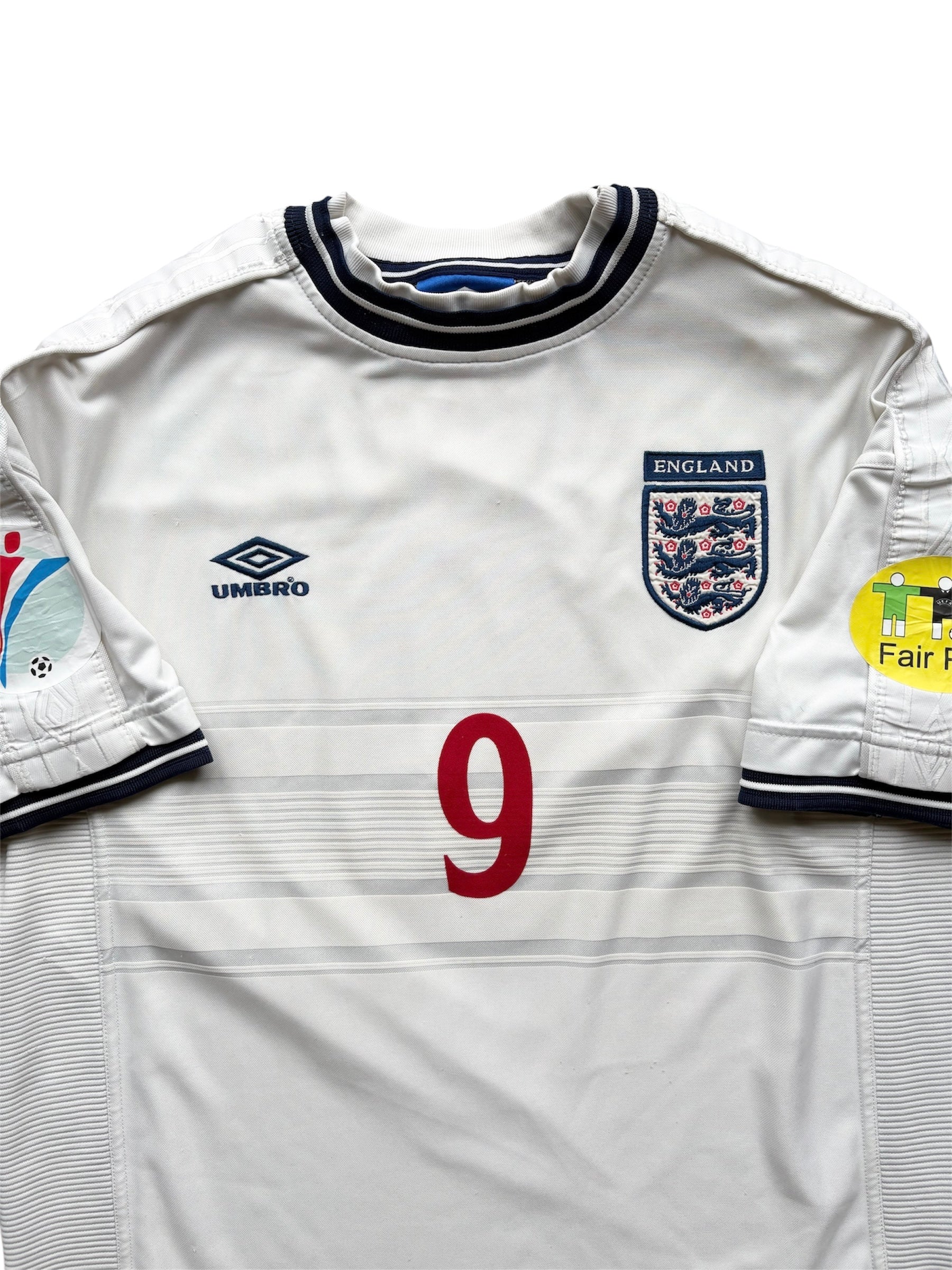1999/01 England Home Shirt Shearer 9 - (XL)