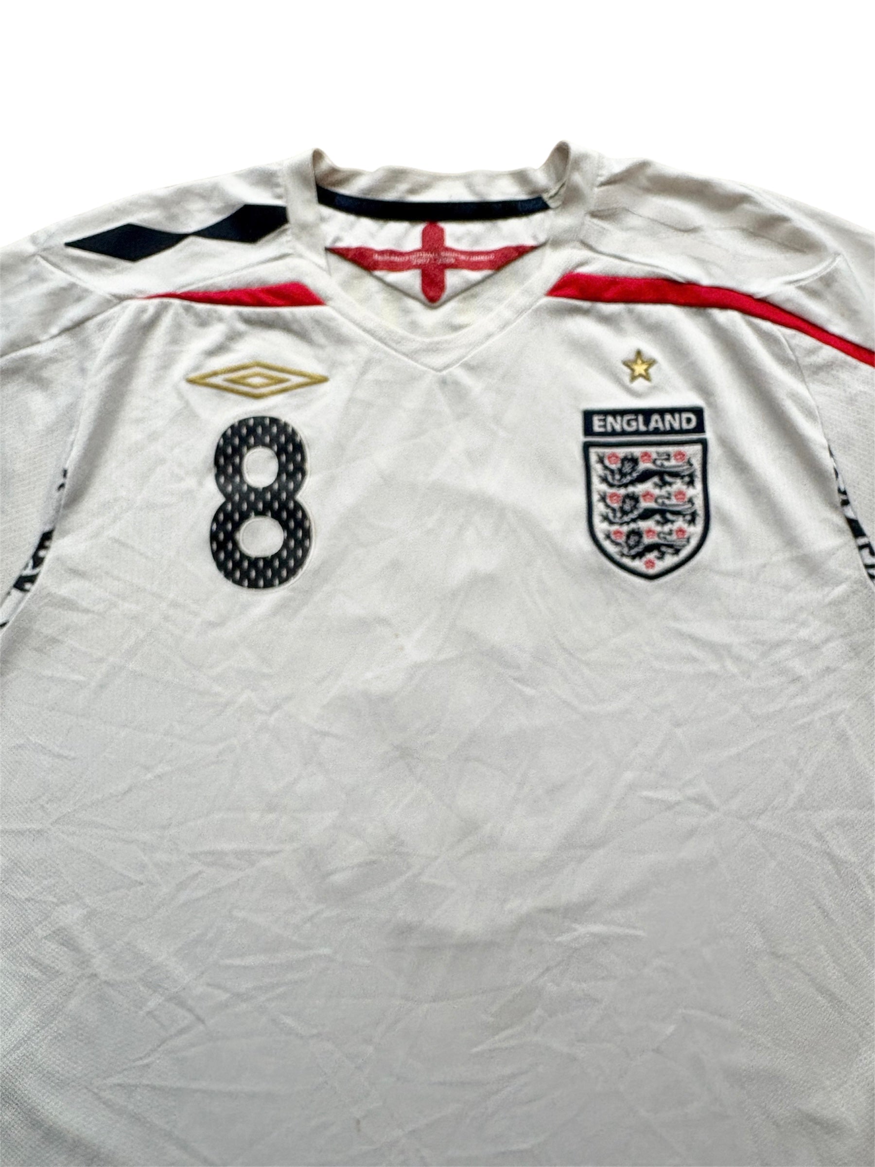 2007/09 England Home Shirt Lampard 8 - (XL)
