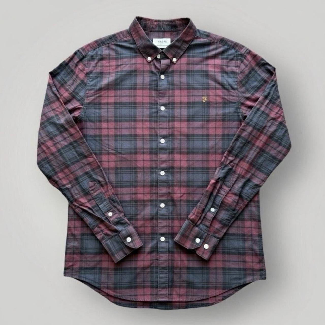 Vintage Farah Long Sleeved Checked Shirt (L)