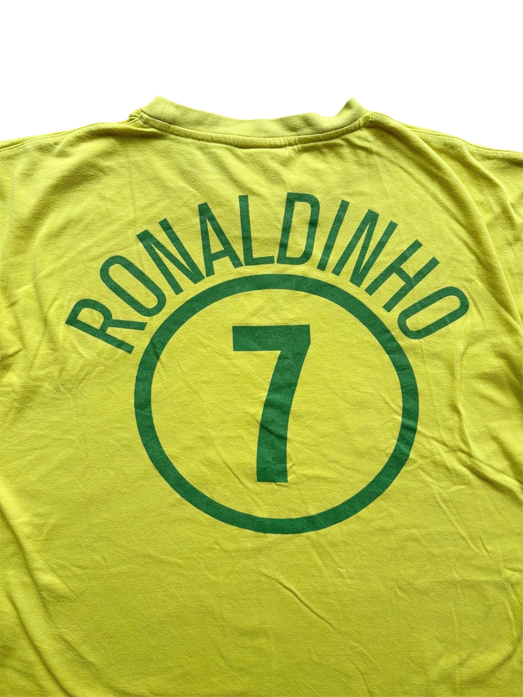2004/06 Brazil Training T-Shirt Ronaldinho 7 - (XL)