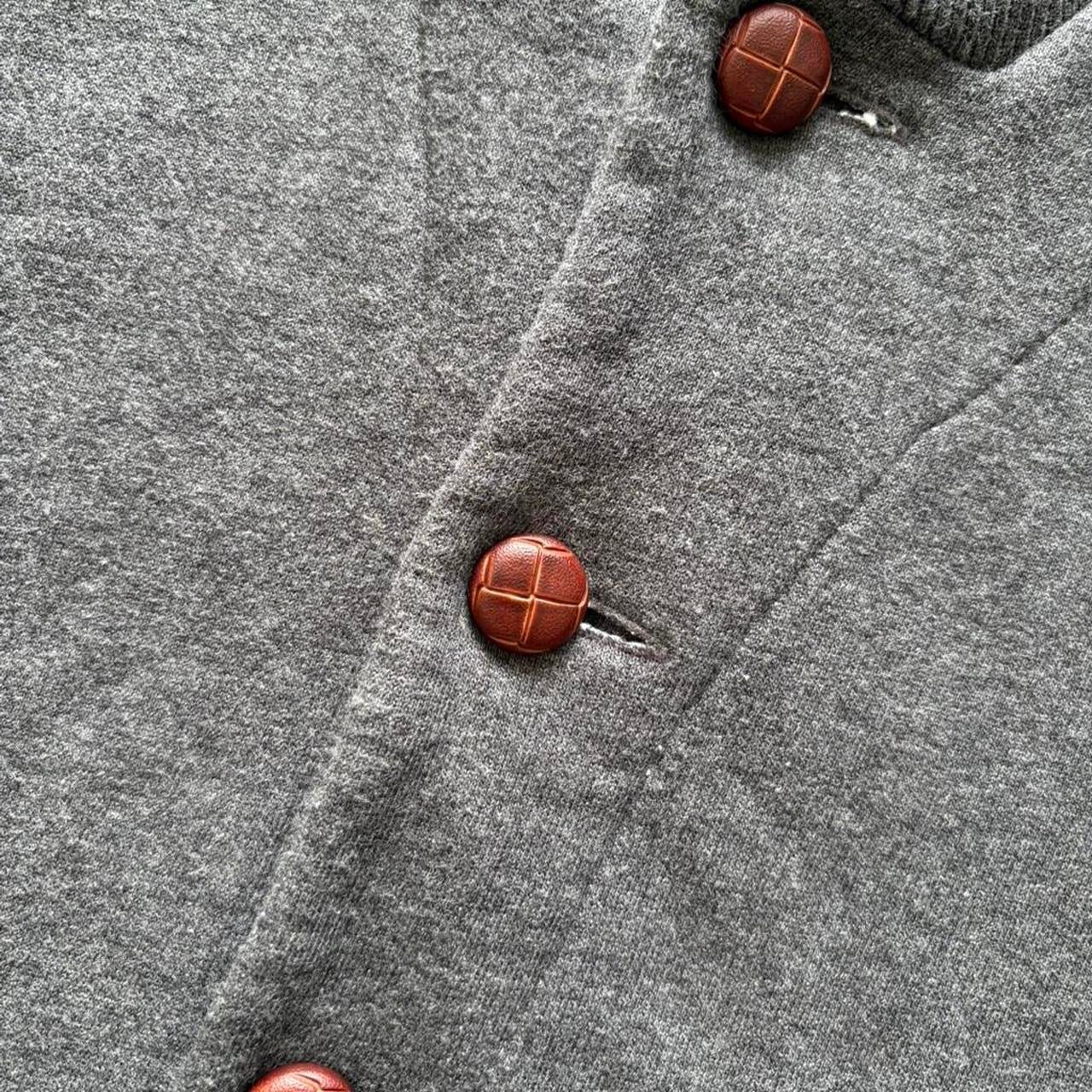 Vintage Fred Perry Buttoned Up Grey Jumper (L)