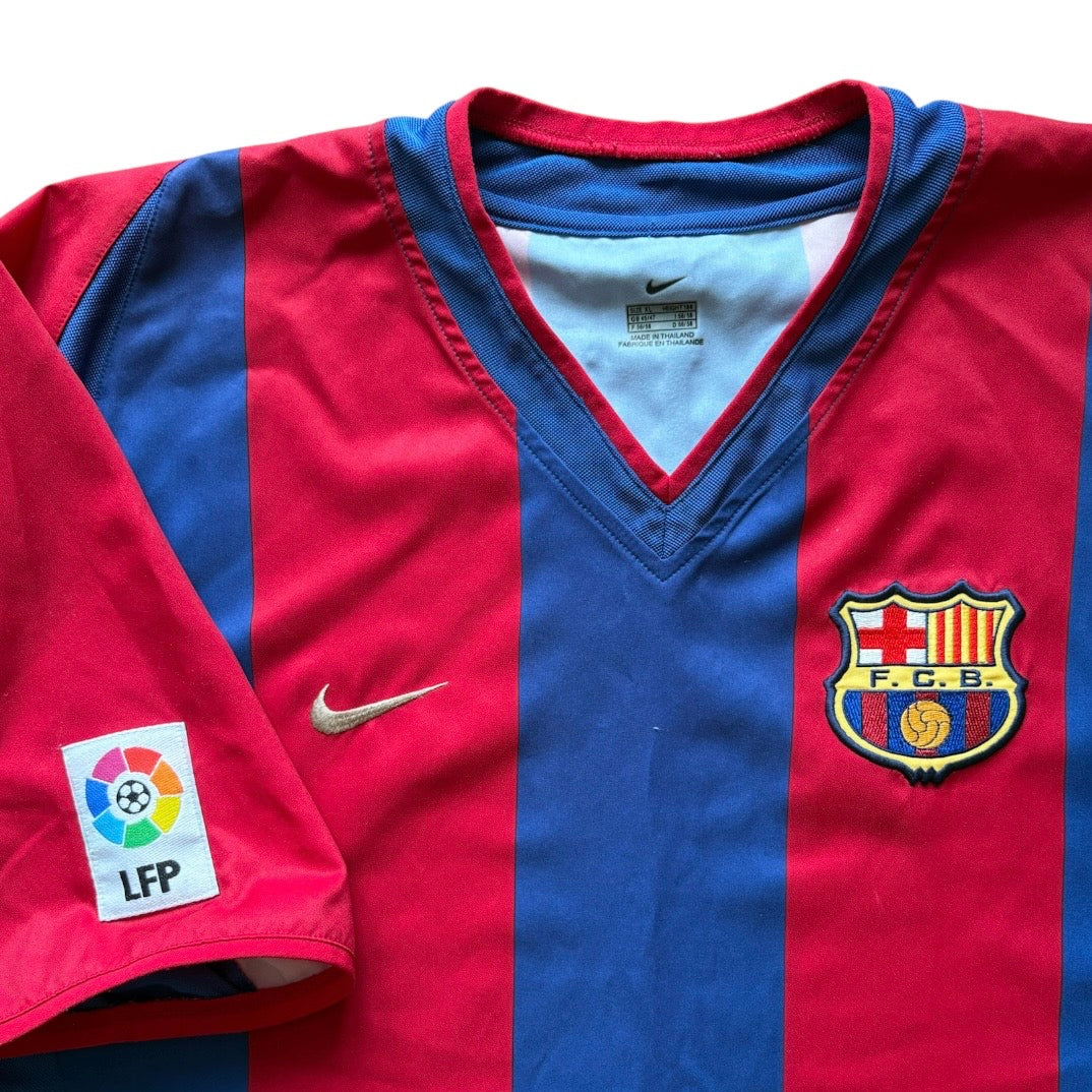 2002/03 Barcelona Home Shirt - (XL)