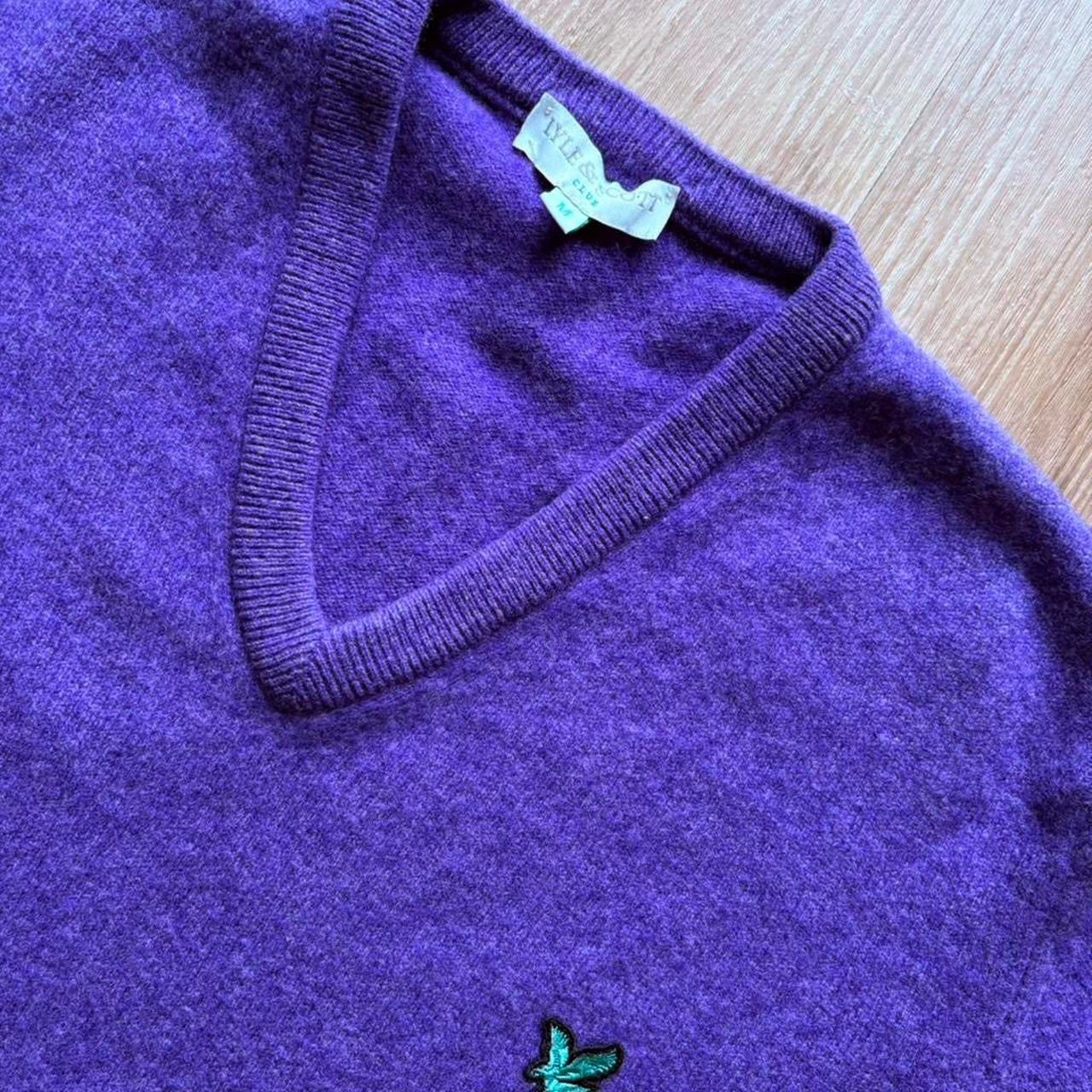 Vintage Lyle & Scott Woolen V Neck Jumper (M)