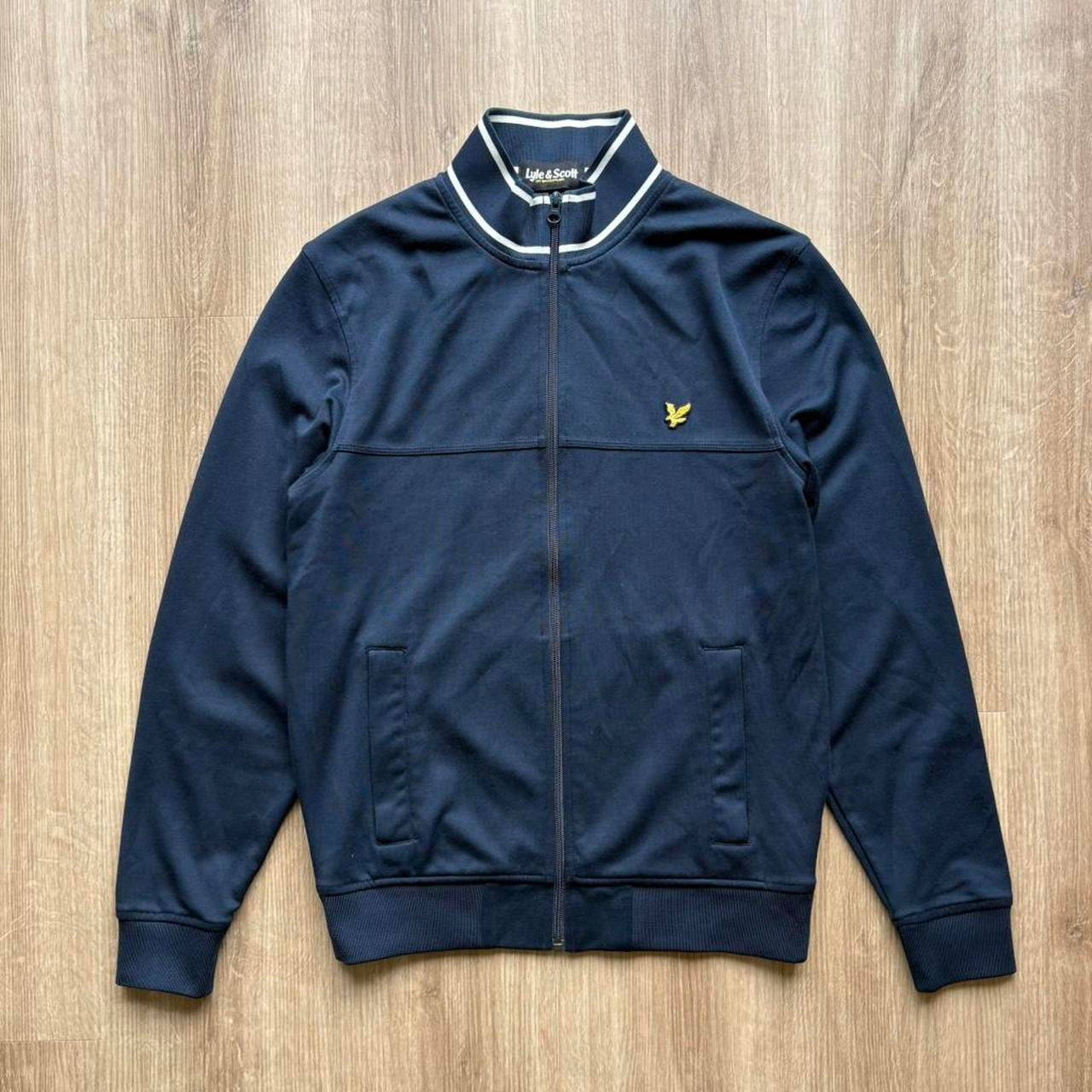 Vintage Lyle & Scott Navy Track Jacket (M)