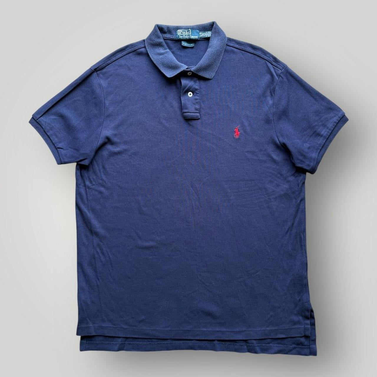 Vintage Ralph Lauren Navy Polo Shirt (L)