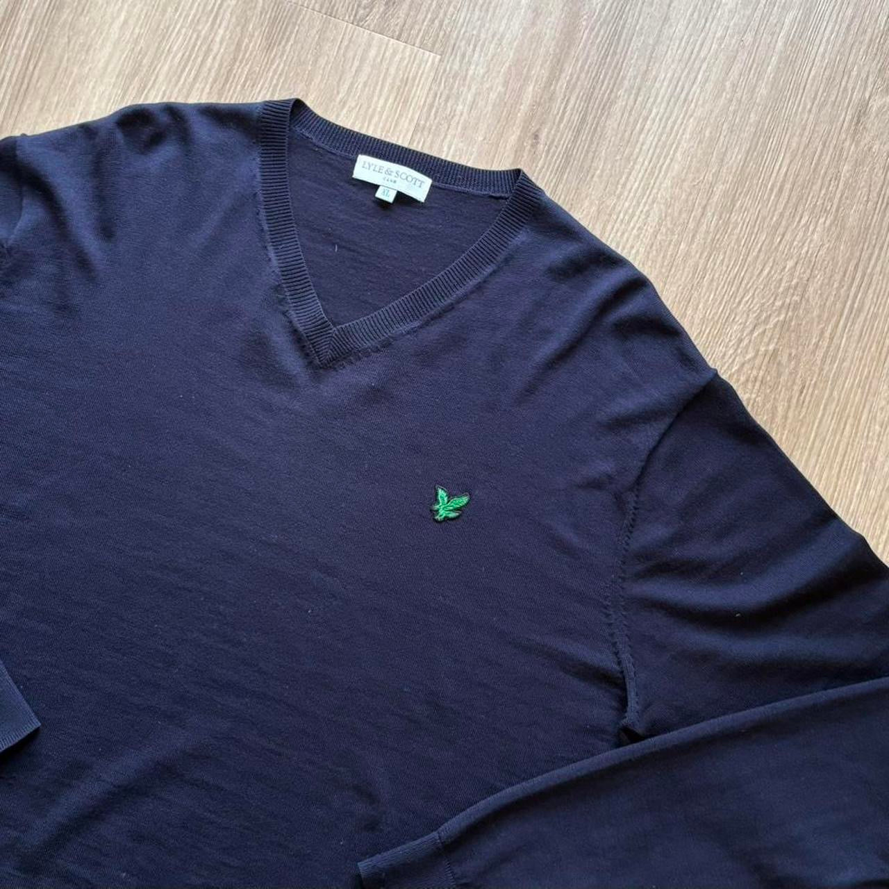 Vintage Lyle & Scott Lightweight Navy Jumper (XL)