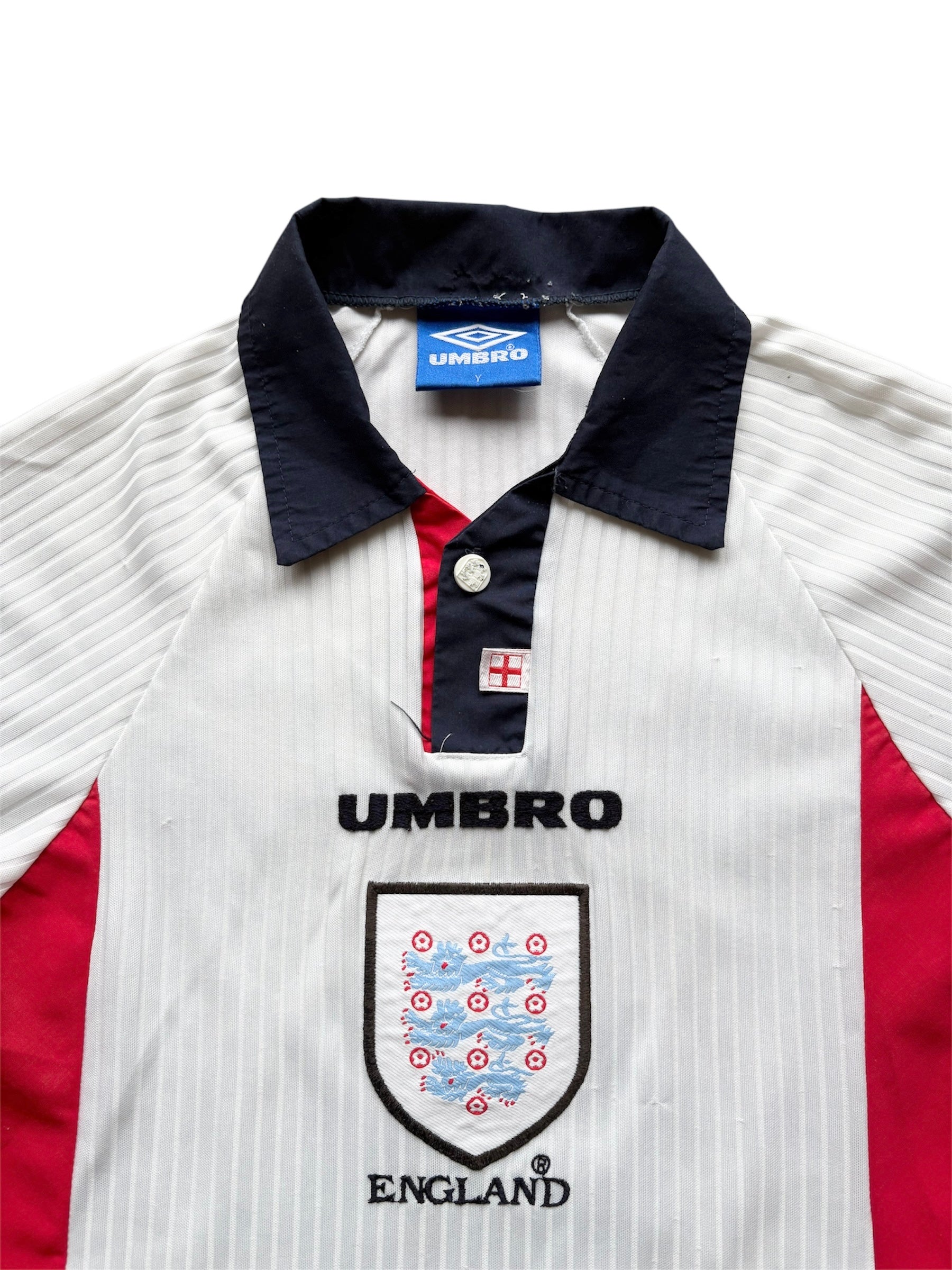 1997/99 England Home Shirt Shearer 9 - (Y)