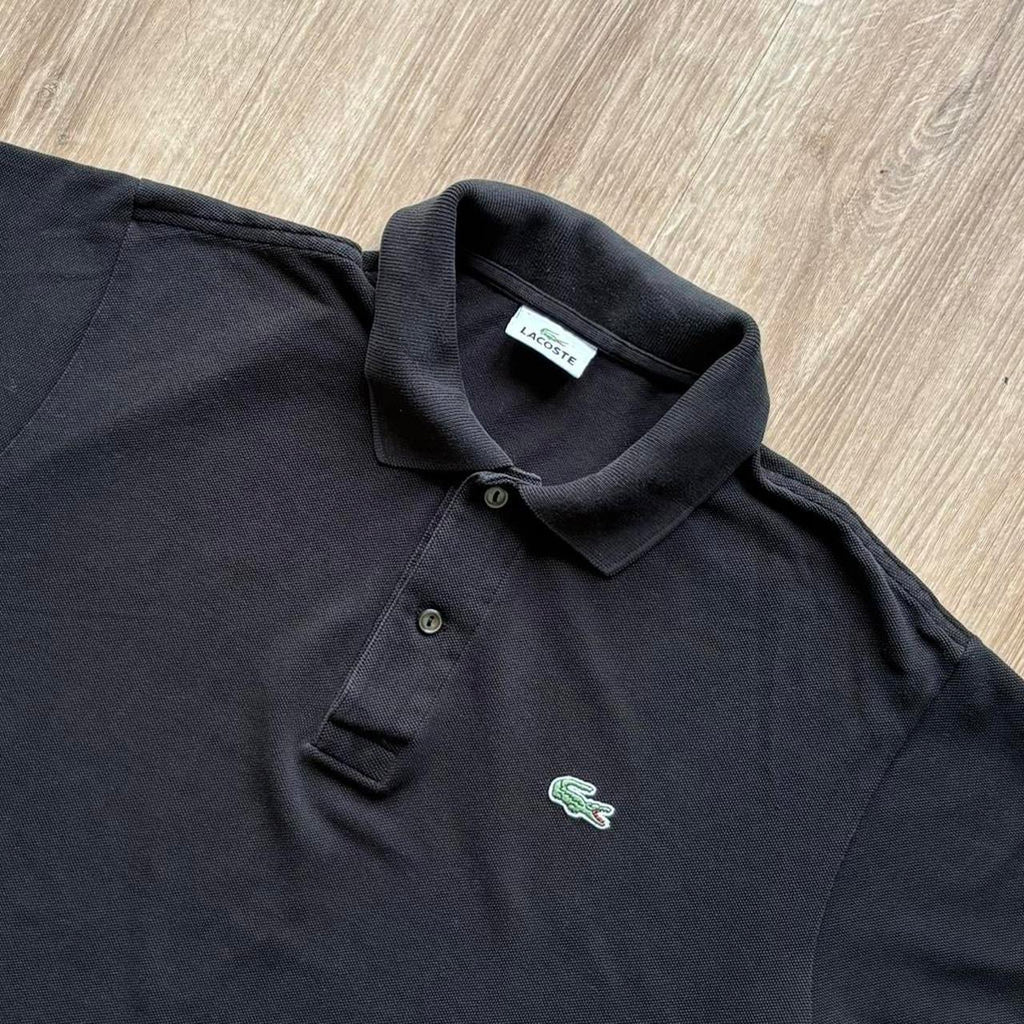 Vintage Lacoste Black Polo Shirt (L)