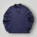 Vintage Ralph Lauren Navy Long Sleeve Polo Shirt (L)