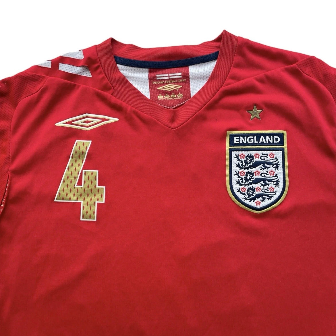 2006/08 England Away Shirt Gerrard 4 - (M)