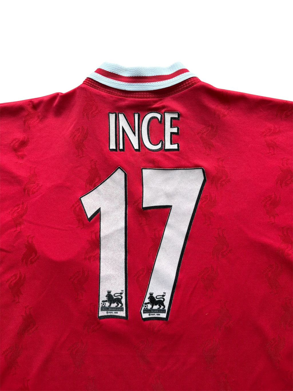 1997/98 Liverpool Home Shirt Ince 17 - (L)