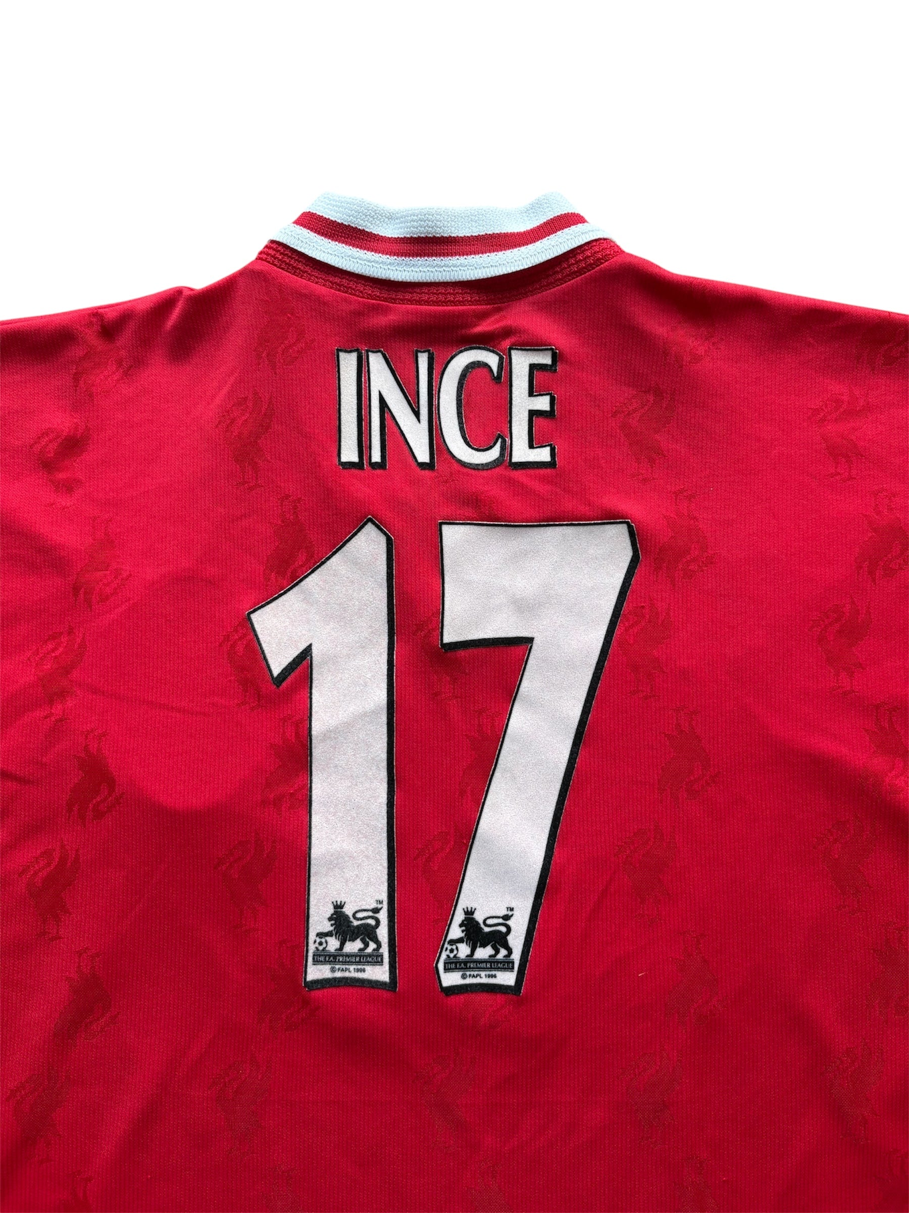 1997/98 Liverpool Home Shirt Ince 17 - (L)