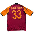 2002/03 AS Roma European Home Shirt Batistuta 33 - (XL)