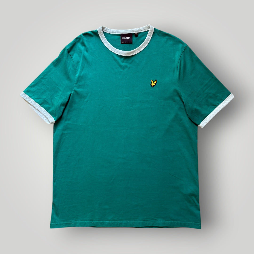 Vintage Lyle & Scott Green T-Shirt (XL)
