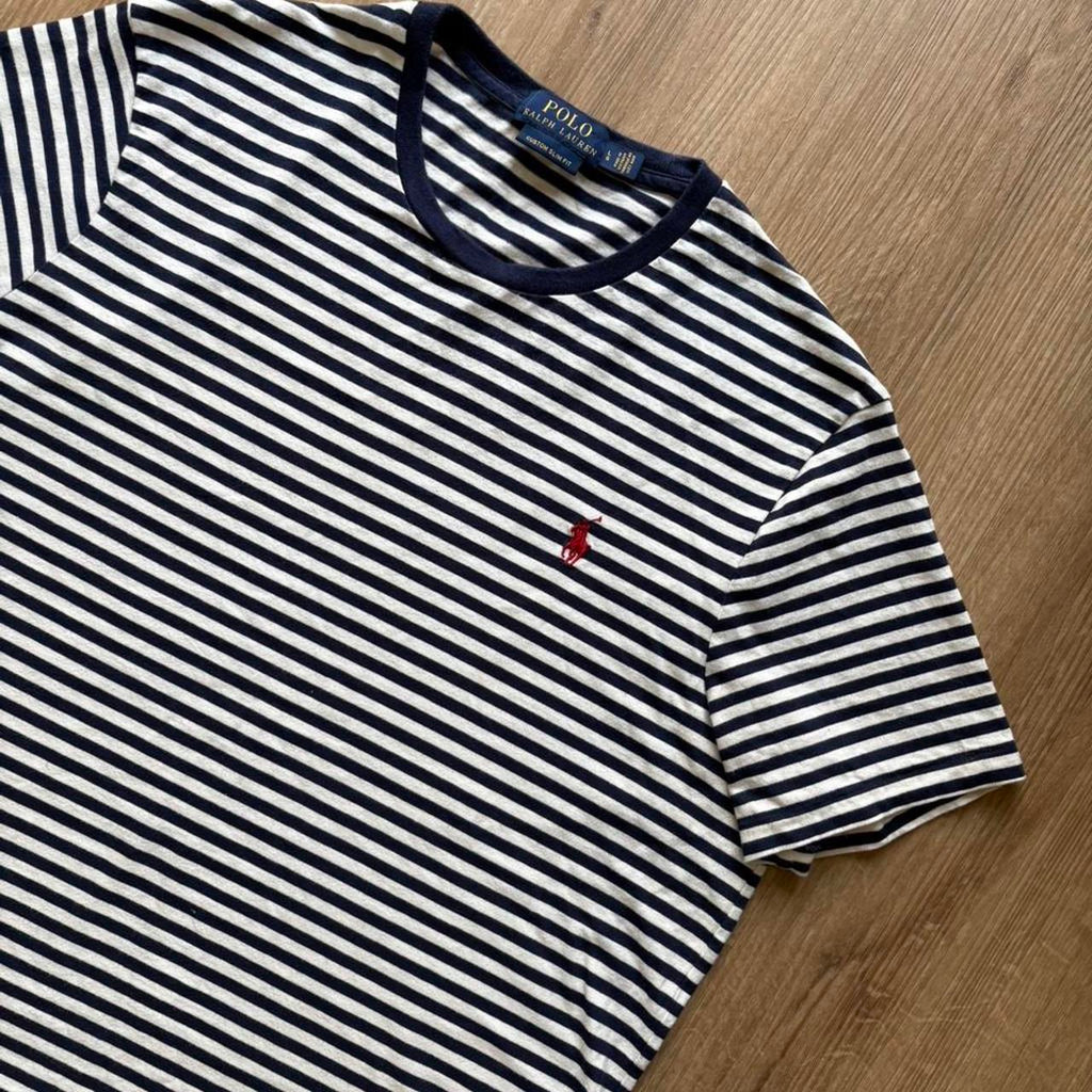 Vintage Ralph Lauren Striped T-Shirt (L)