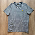 Vintage Lyle & Scott Striped T-Shirt (XL)