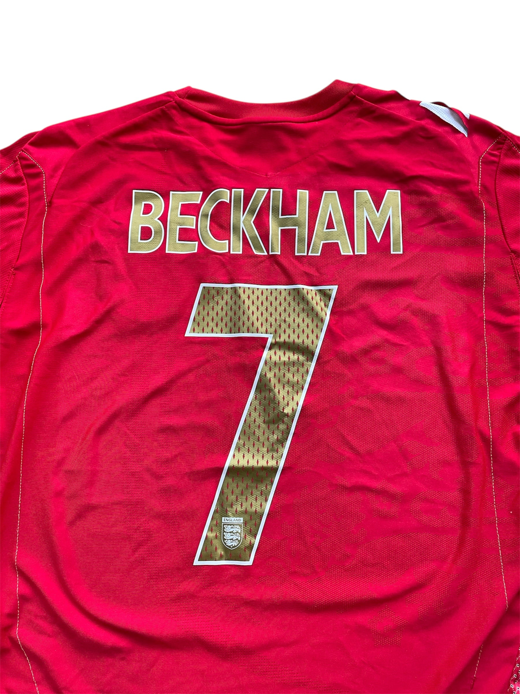2006/08 England Away Shirt Beckham 7 - (XL)