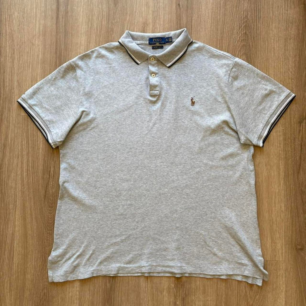 Vintage Ralph Lauren Grey Polo Shirt (XL)