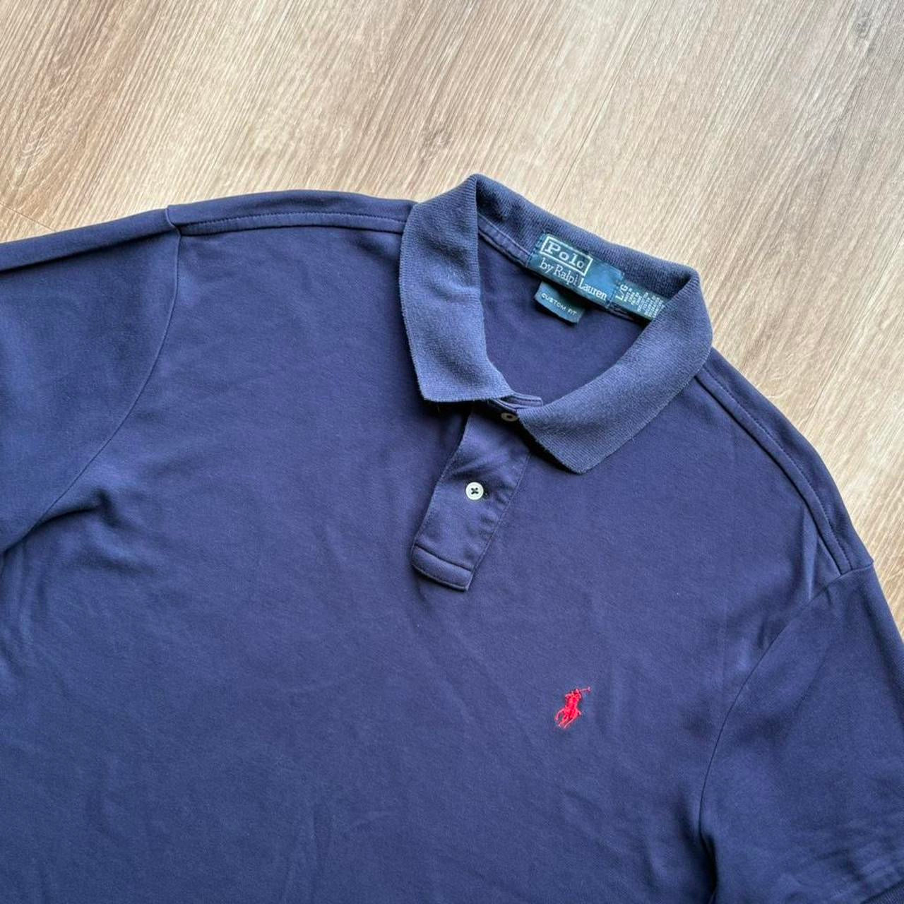 Vintage Ralph Lauren Navy Polo Shirt (L)
