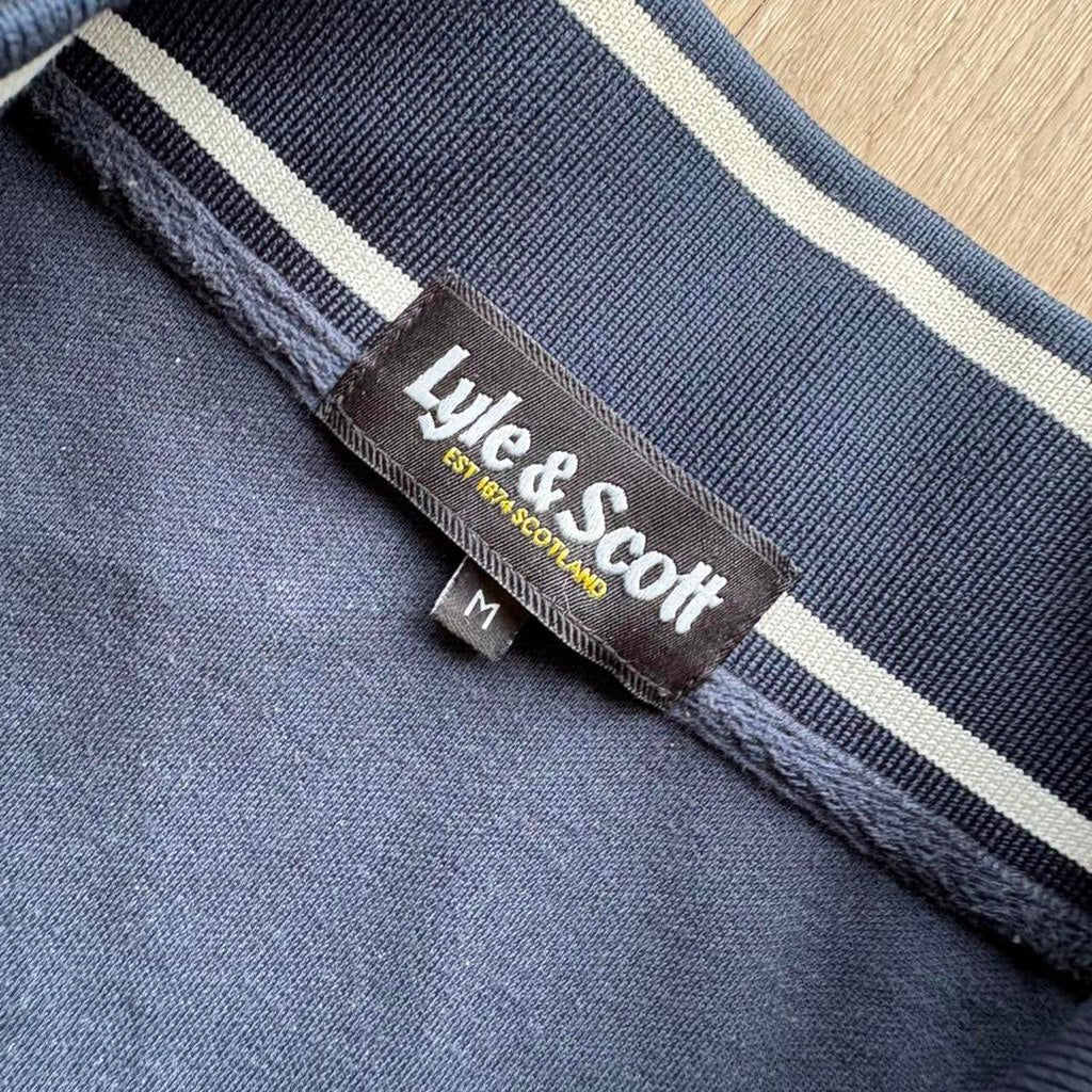 Vintage Lyle & Scott Navy Track Jacket (M)