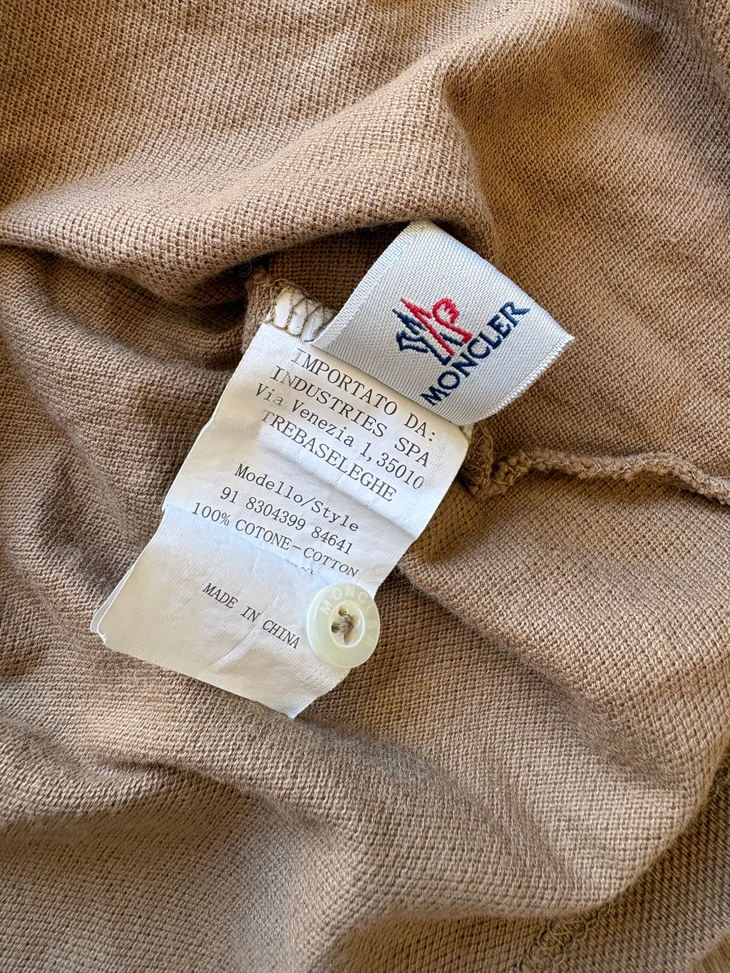 Vintage Brown Moncler Polo Shirt (XL)