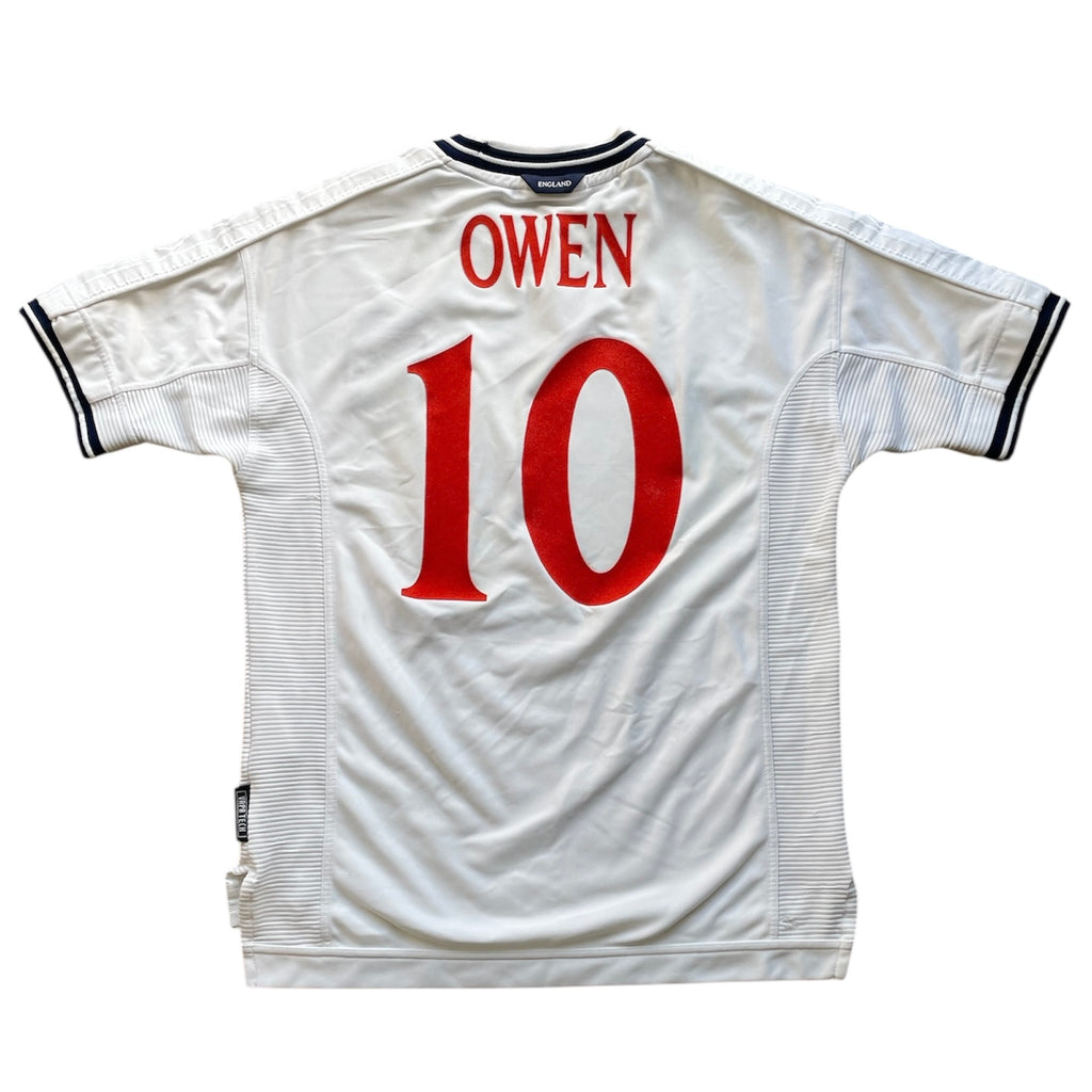 1999/01 England Home Shirt Owen 10 - (Y)