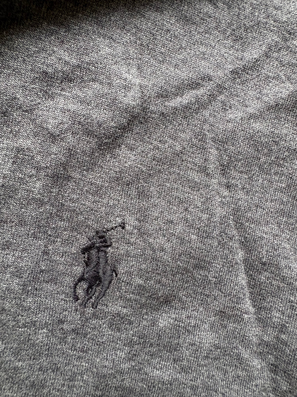 Vintage Ralph Lauren Grey Full Zip Lightweight Jumper (L)