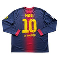 2012/13 Barcelona L/S Home Shirt Messi 10 - (XL)