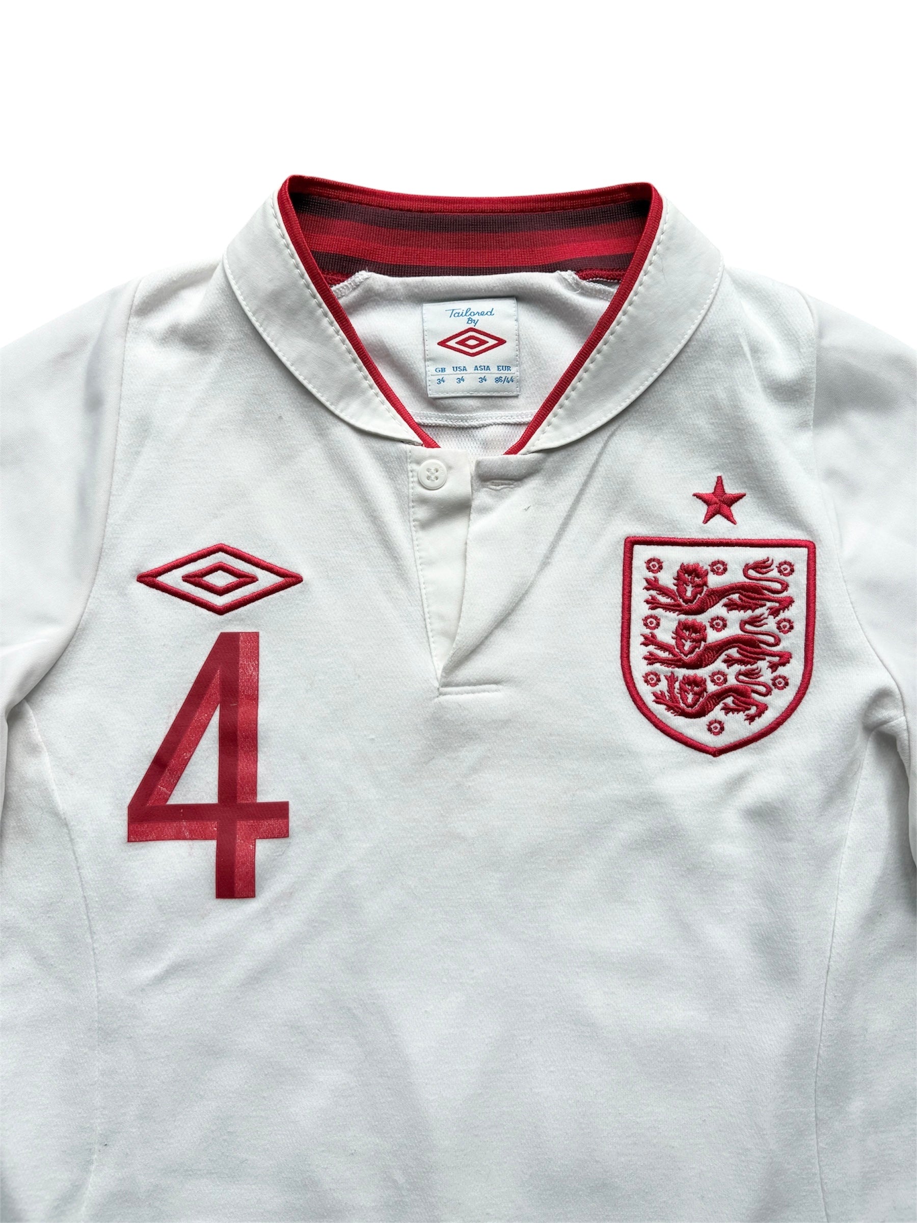 2012/13 England Home Shirt Gerrard 4 - (S)