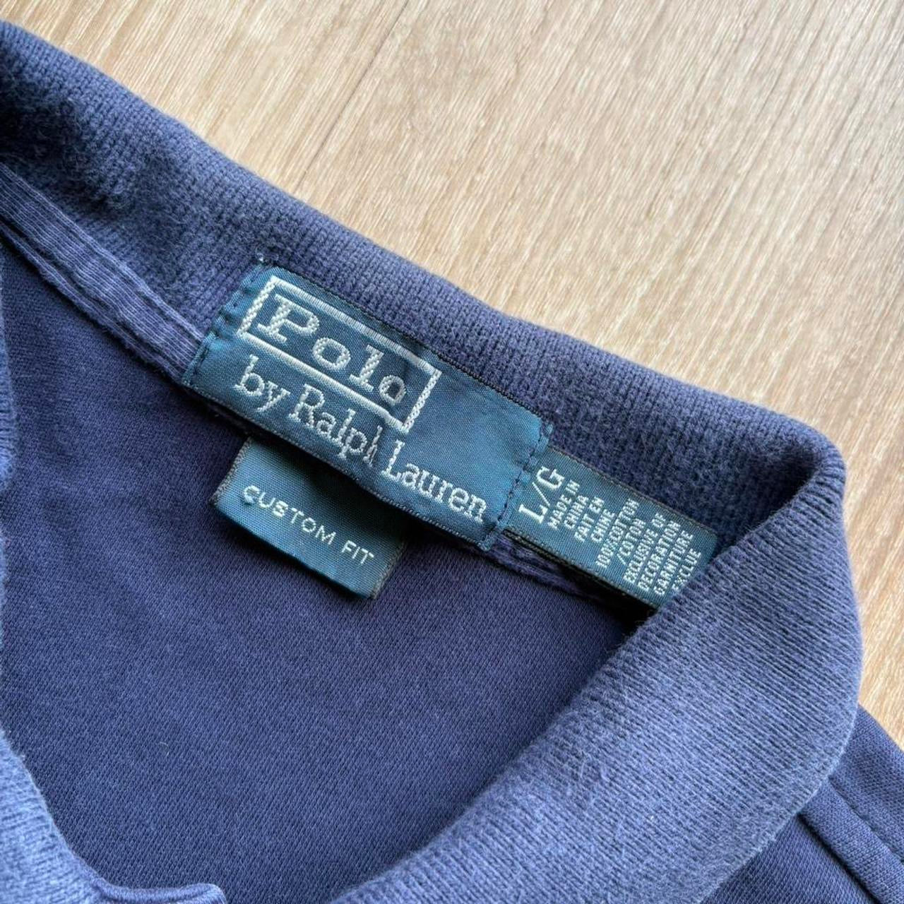 Vintage Ralph Lauren Navy Polo Shirt (L)