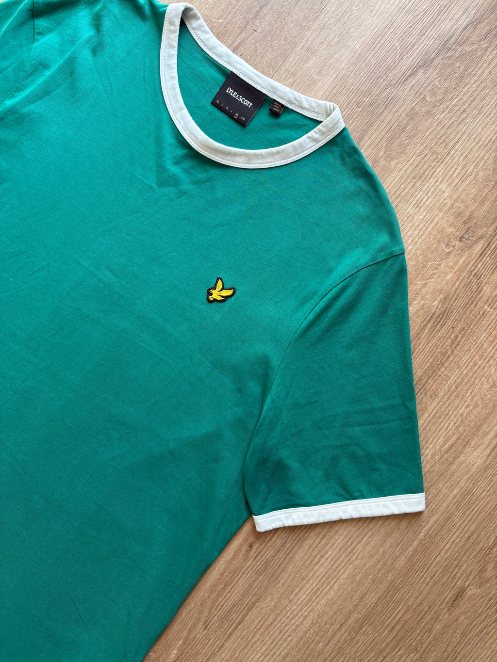 Vintage Lyle & Scott Green T-Shirt (XL)