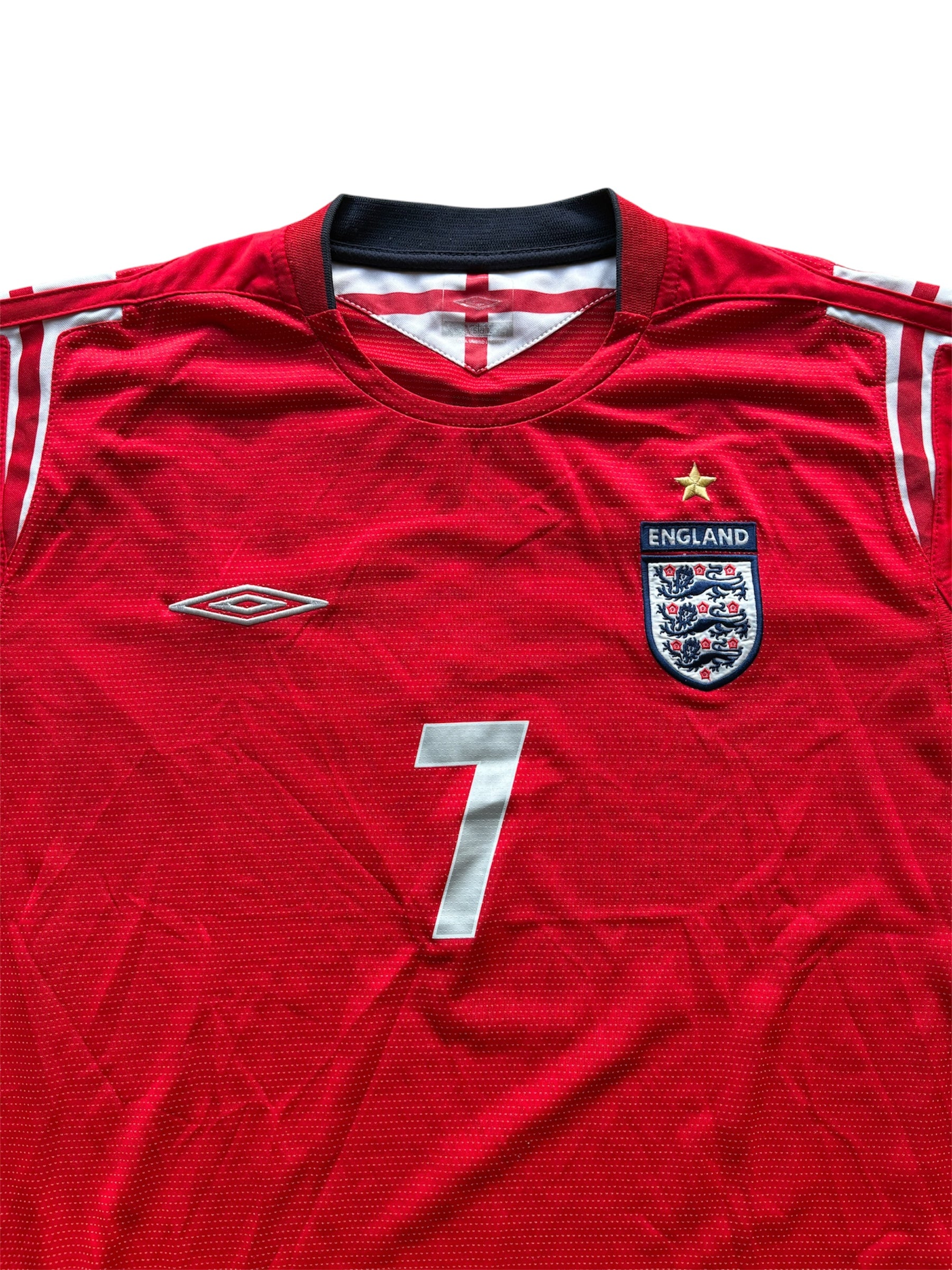 2004/06 England Away Shirt Beckham 7 - (XL)