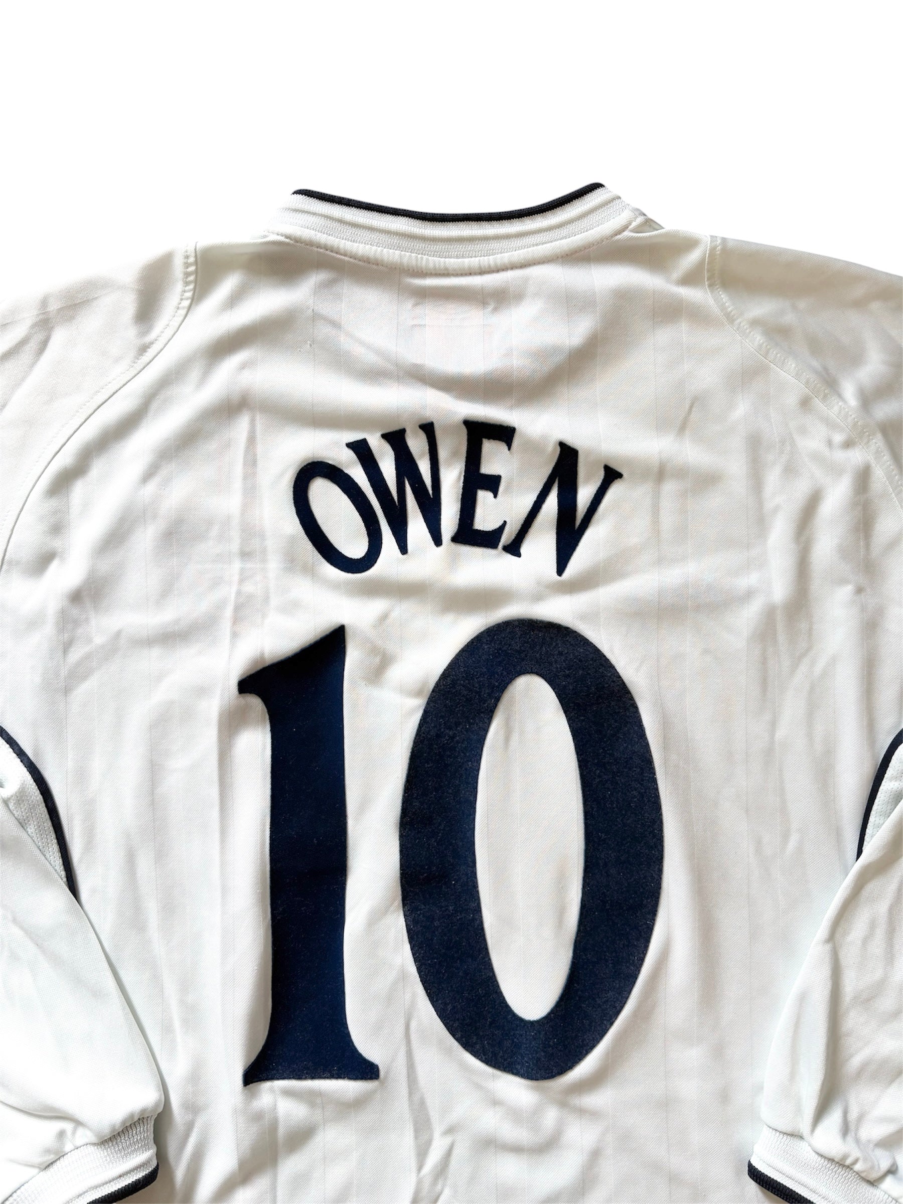 2001/03 England L/S Home Shirt Owen 10 - (M)