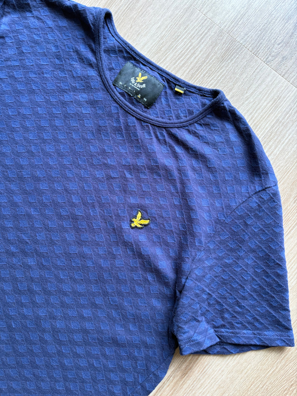 Vintage Lyle & Scott Blue T-Shirt (XL)