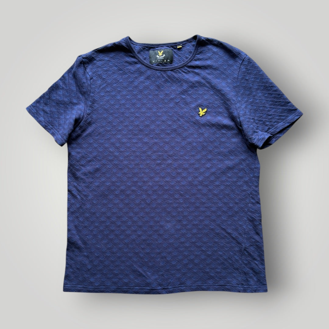 Vintage Lyle & Scott Blue T-Shirt (XL)
