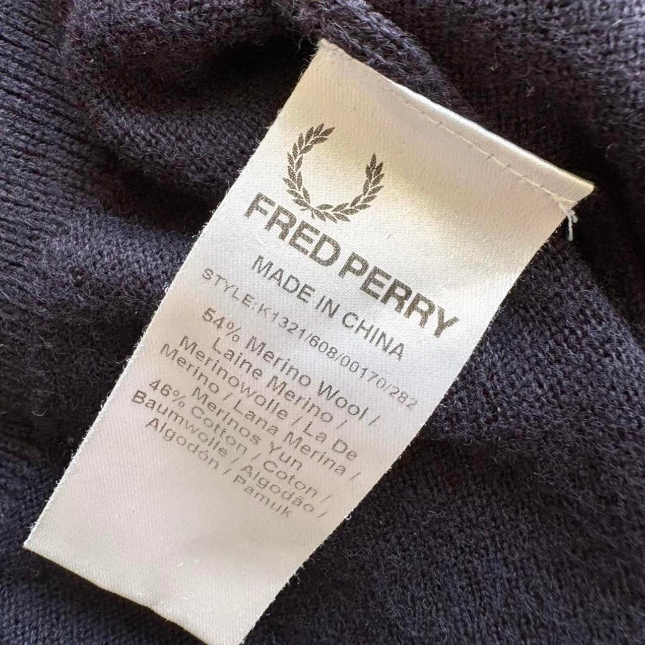 Vintage Fred Perry Navy Woolen Jumper (M)