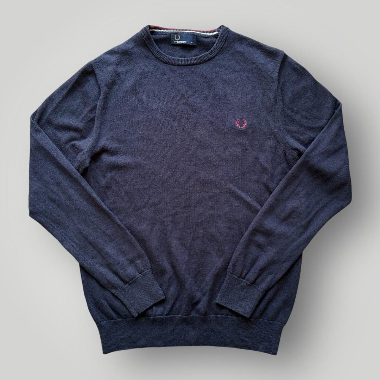 Vintage Fred Perry Navy Woolen Jumper (M)