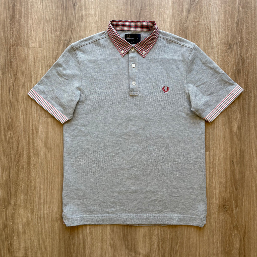 Vintage Fred Perry Grey Polo Shirt (M)