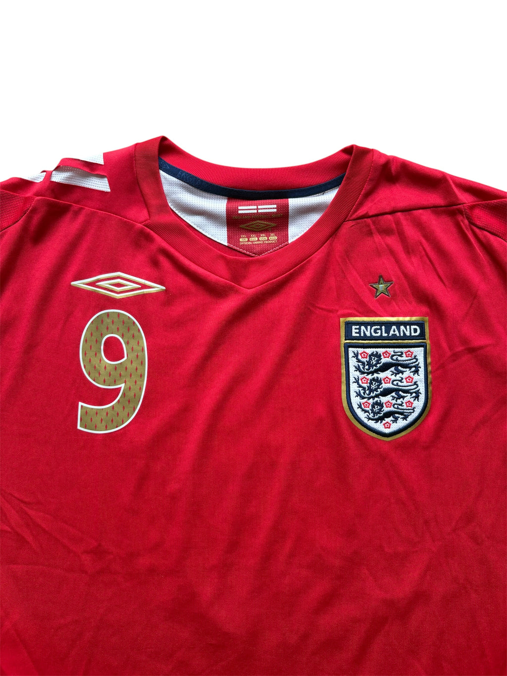 2006/08 England Away Shirt Rooney 9 - (XXL)